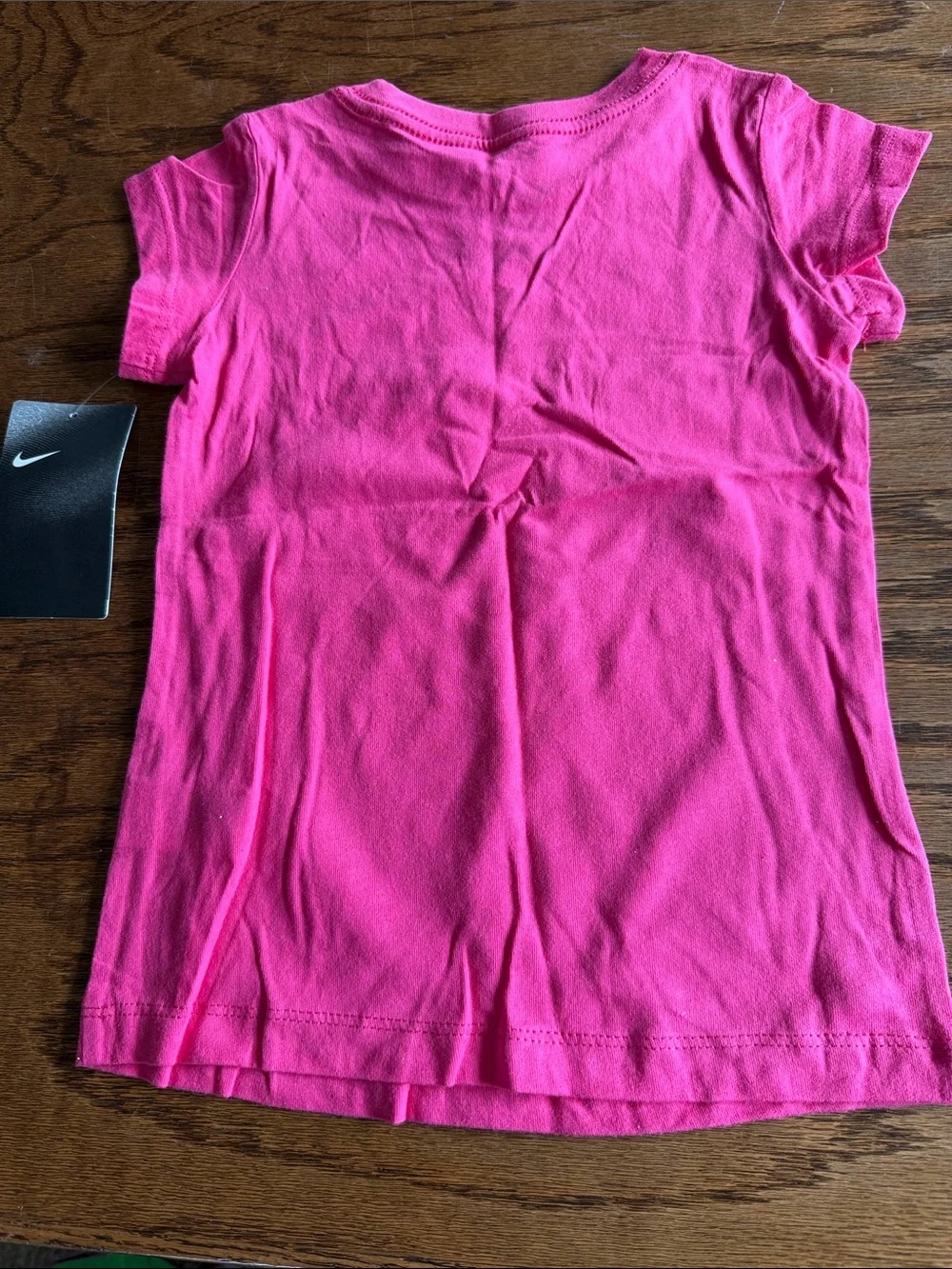Nike Hot Pink Heart Swoosh Short Sleeve Tee